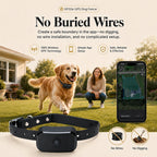 GF02e GPS dog fence with no buried wires or digging required