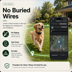 Portable GF03 GPS dog fence for outdoor use, travel, and camping