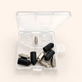 Short metal contact points and silicone caps for ZoomieGo GPS dog fence collar